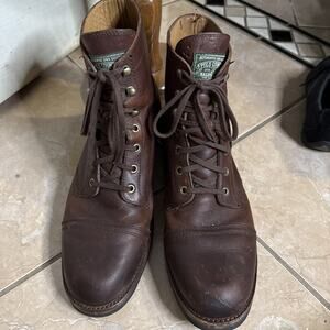 Polo Ralph Lauren Country Enville Boots size 14D Brown Leather